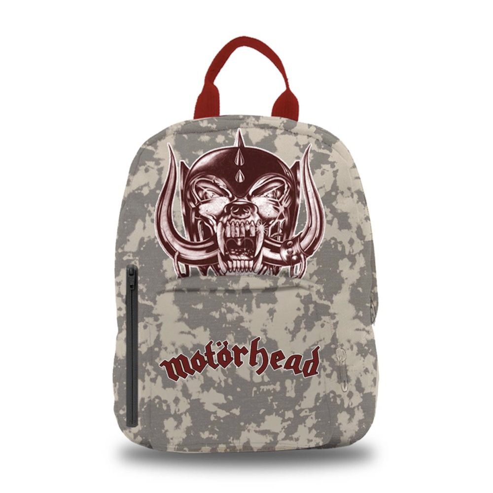 Rocksax Motorhead - England White Mini Backpack - Grey